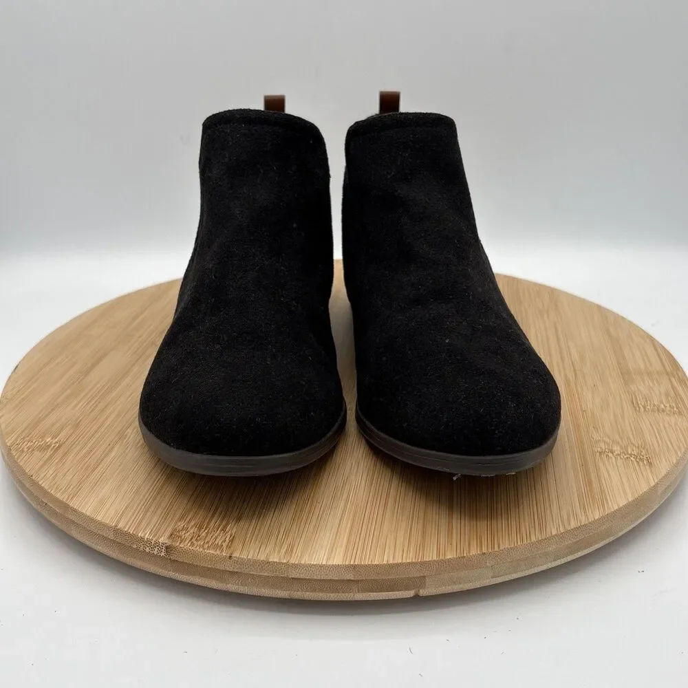 Dr Scholl’s Be Energized Ramble Chelsea Boots Black Faux Suede Women’s 8.5